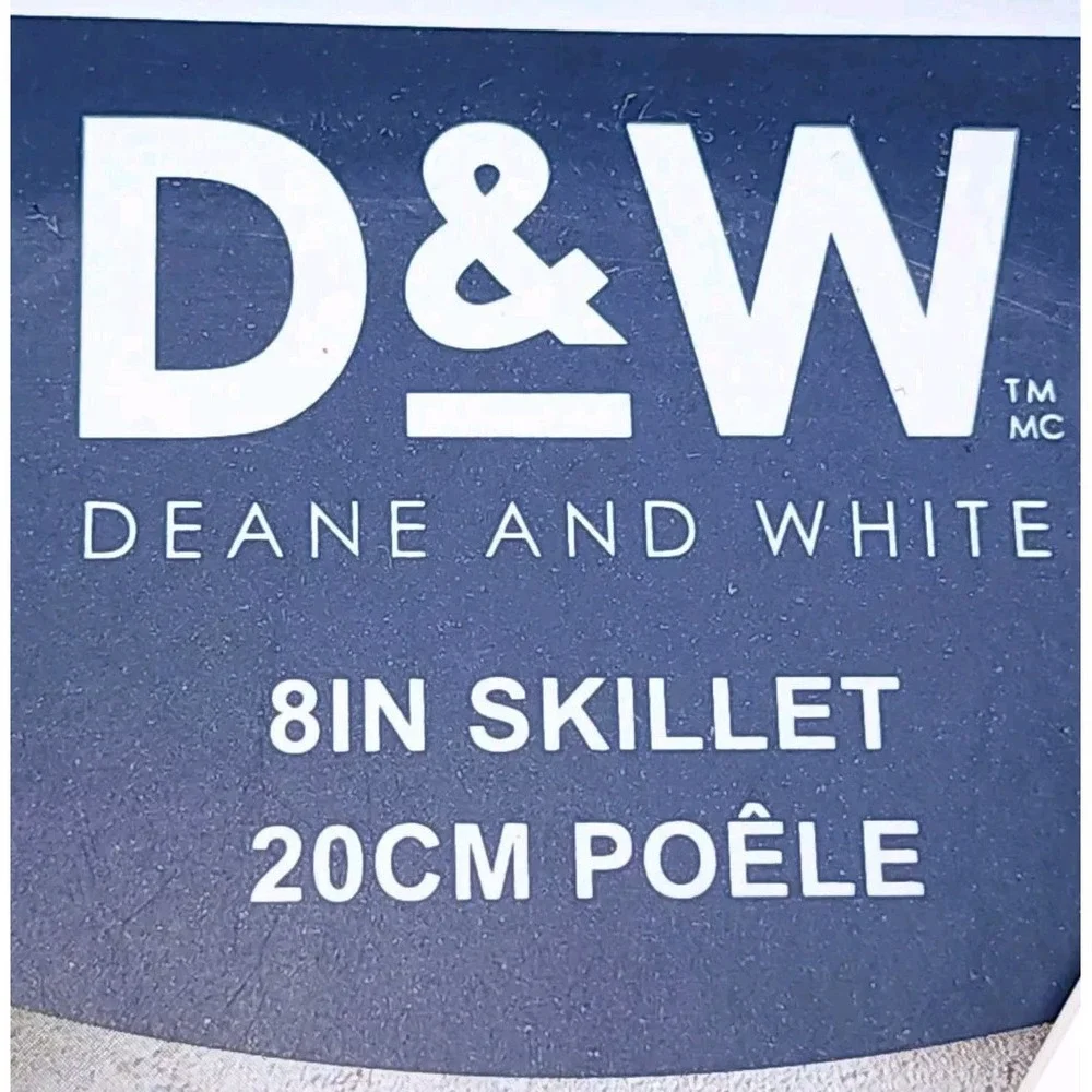 D&W Deane And White Cookware 8inch Frying Pan Skillet Nonstick Interior Charcoal